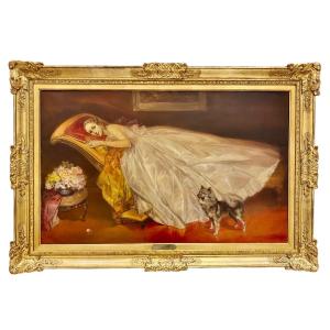  Title: “souvenir”. Period. Signed And Dated 1944 (lower Left).