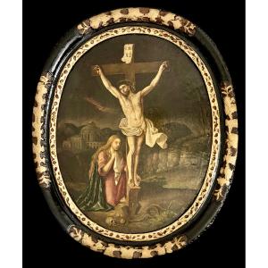 Maître Flamand des XVIe et XVIIe siècles  - La Crucifixion