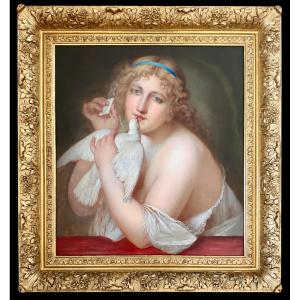 Aphrodite tenant une colombe, Augustin-Luc Demoussey (1809-1880) 