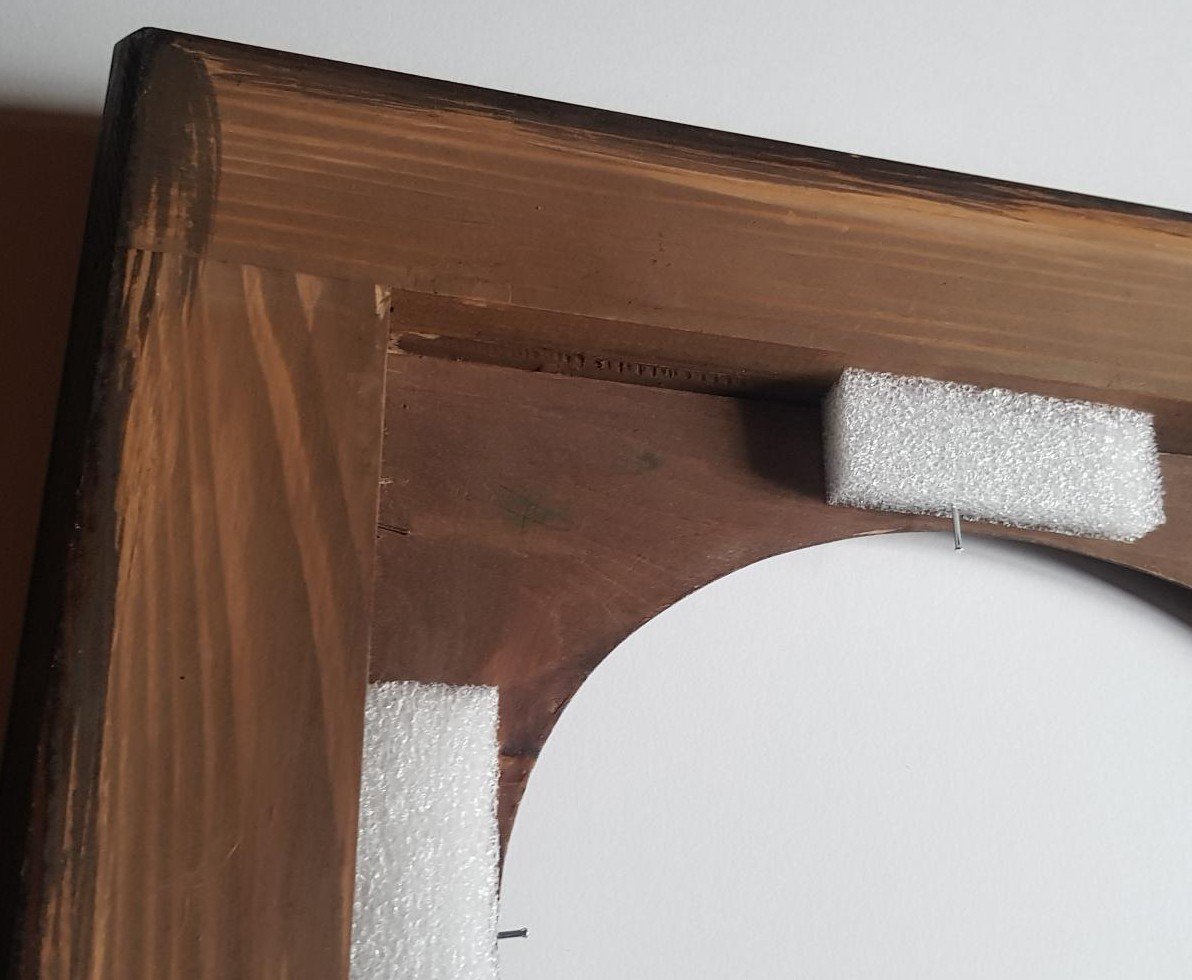 Two High Quality Picture Frames With Oval Slips, Sight Size: 29 X 24 Cm-photo-6