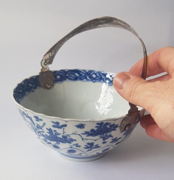 Bol De l'époque Kangxi (1662 - 1722) En Porcelaine Bleu Blanc - Diamètre 15,2 Cm -photo-8