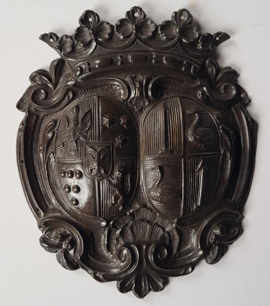 Piece Héraldique En Laiton Ou En Bronze, 18e Ou 19e Siècle ? P