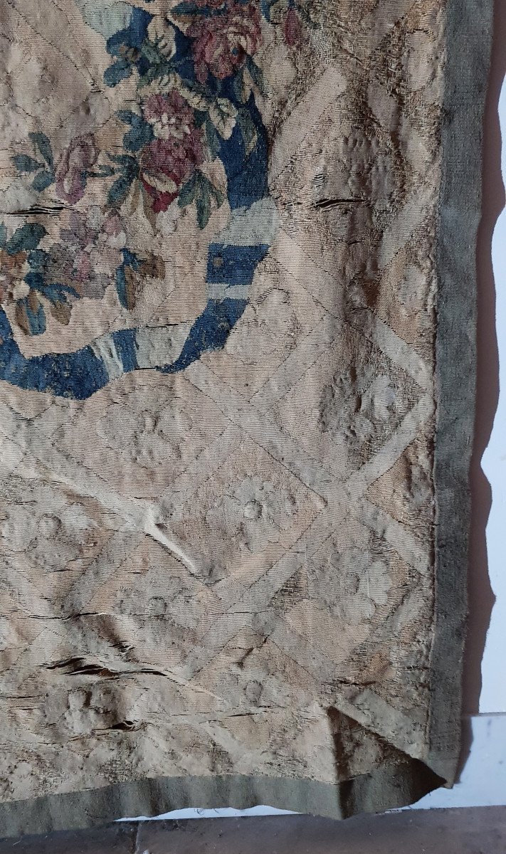 Tapisserie De Beauvais Du 18ème Siècle Avec Scène Mythologique De Pygmalion-photo-2