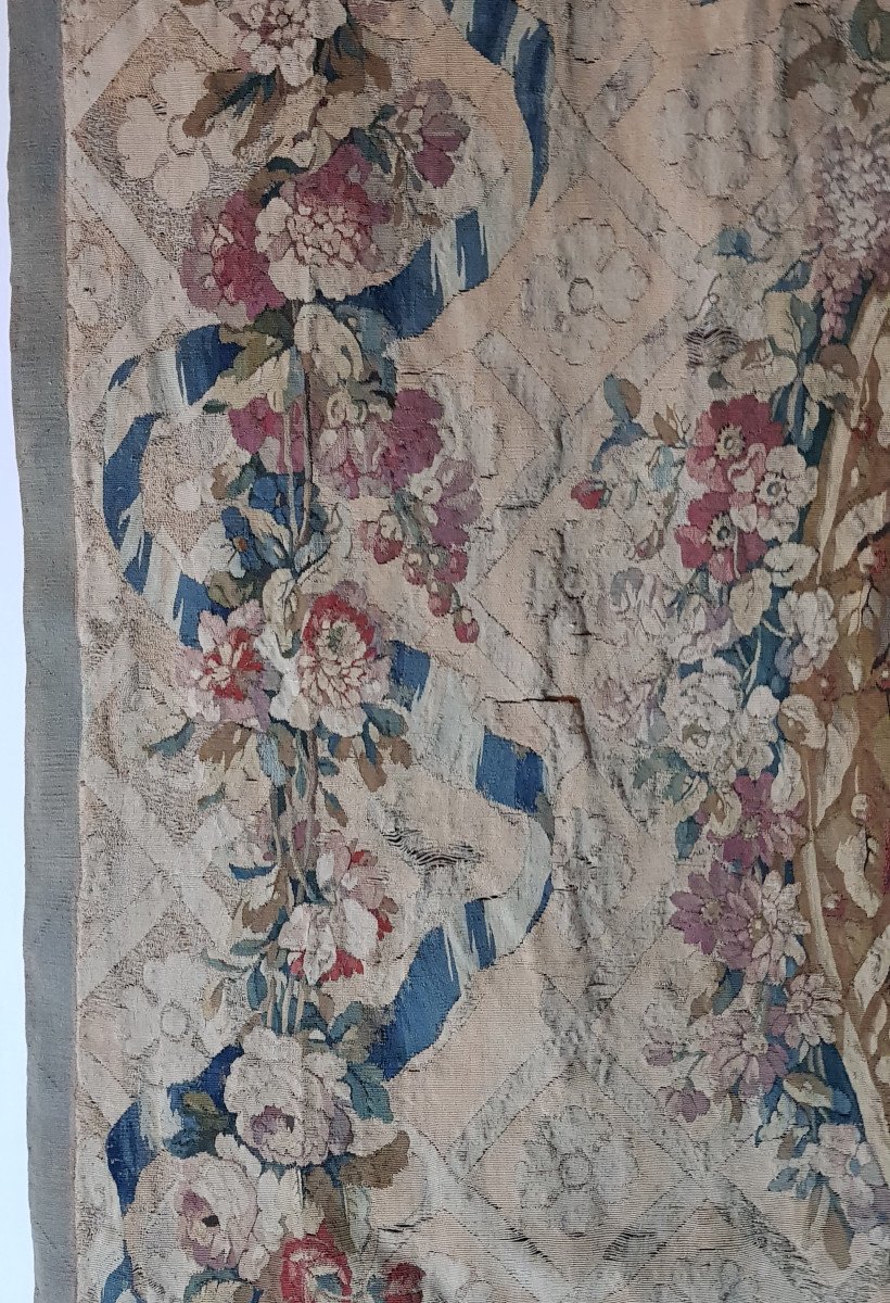 Tapisserie De Beauvais Du 18ème Siècle Avec Scène Mythologique De Pygmalion-photo-3