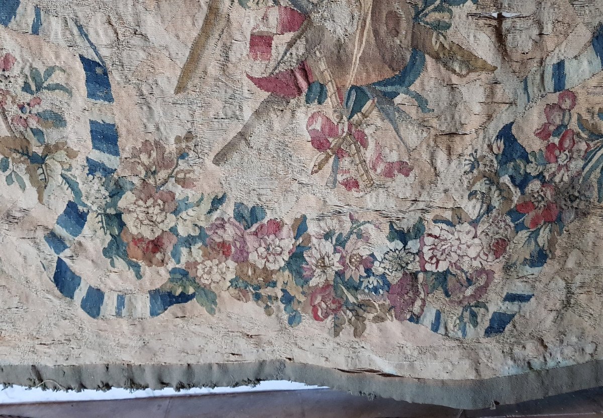 Tapisserie De Beauvais Du 18ème Siècle Avec Scène Mythologique De Pygmalion-photo-4