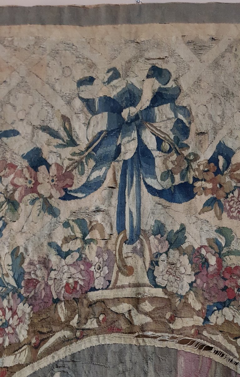 Tapisserie De Beauvais Du 18ème Siècle Avec Scène Mythologique De Pygmalion-photo-5