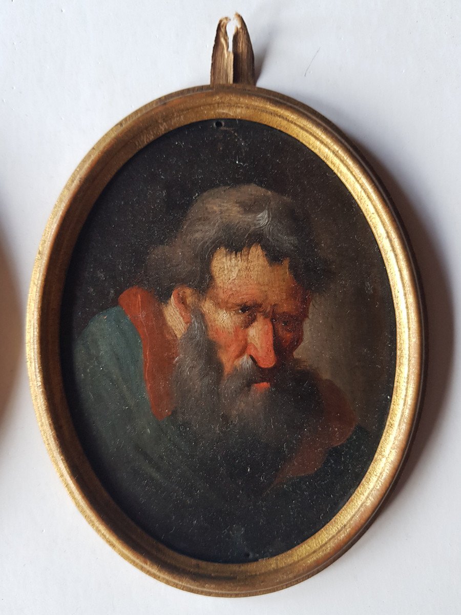 Christian Wilhelm Ernst Dietrich, Dit Dietricy (1712 - 1774) Deux études De Personages-photo-3