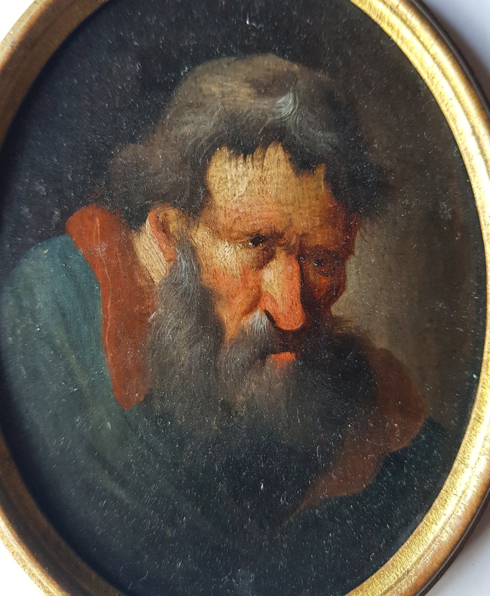 Christian Wilhelm Ernst Dietrich, Dit Dietricy (1712 - 1774) Deux études De Personages-photo-1