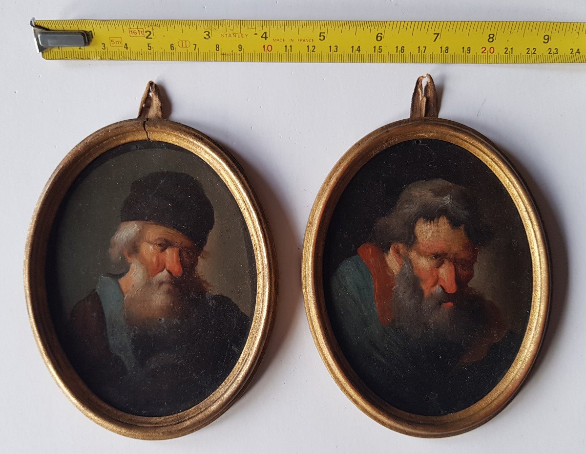 Christian Wilhelm Ernst Dietrich, Dit Dietricy (1712 - 1774) Deux études De Personages-photo-6