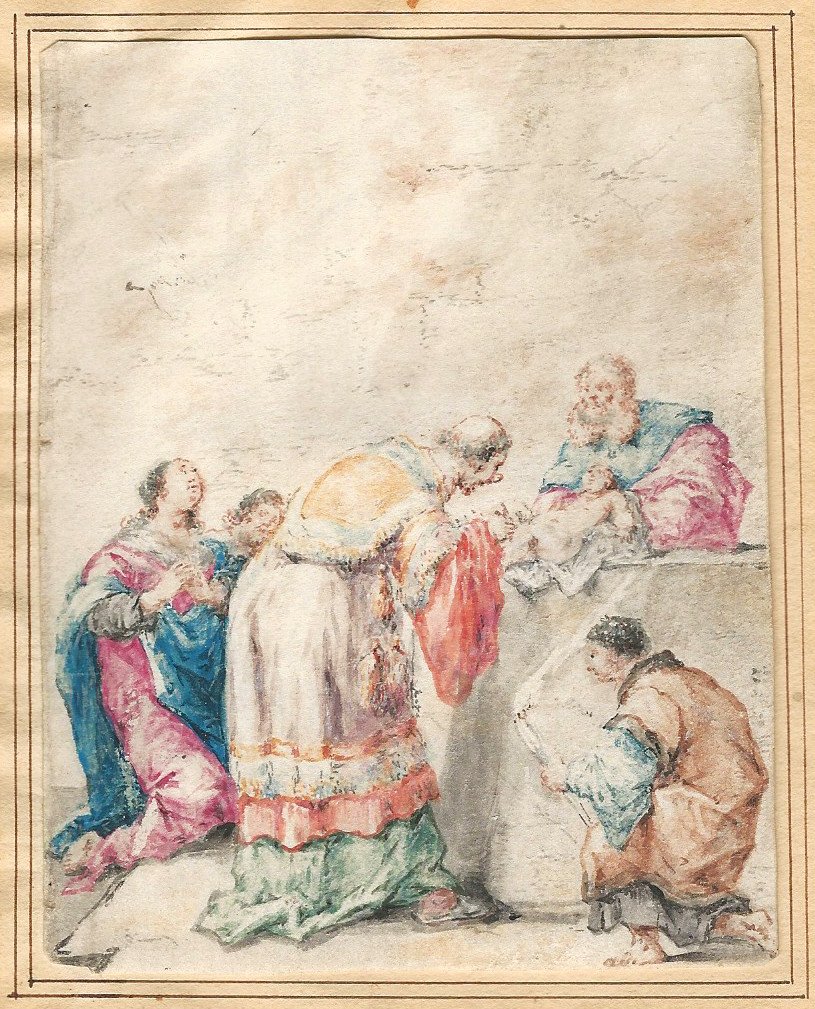 Old Master Drawing By Leonaert Bramer (delft 1596 - 1674 Delft) The Circumcision Of Christ