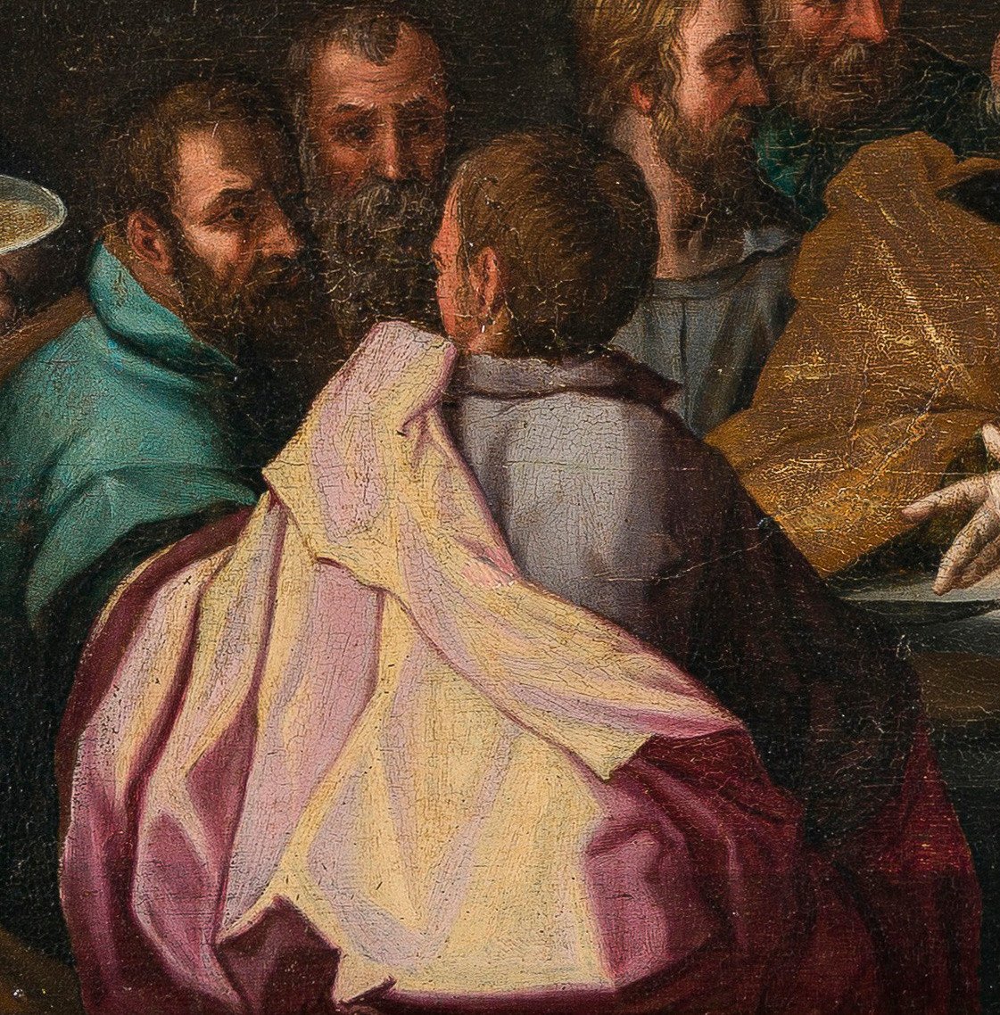 Superbe Peinture d'Un Maître Ancien De l'école Italienne Du 16e Siècle Circa 1580-photo-1