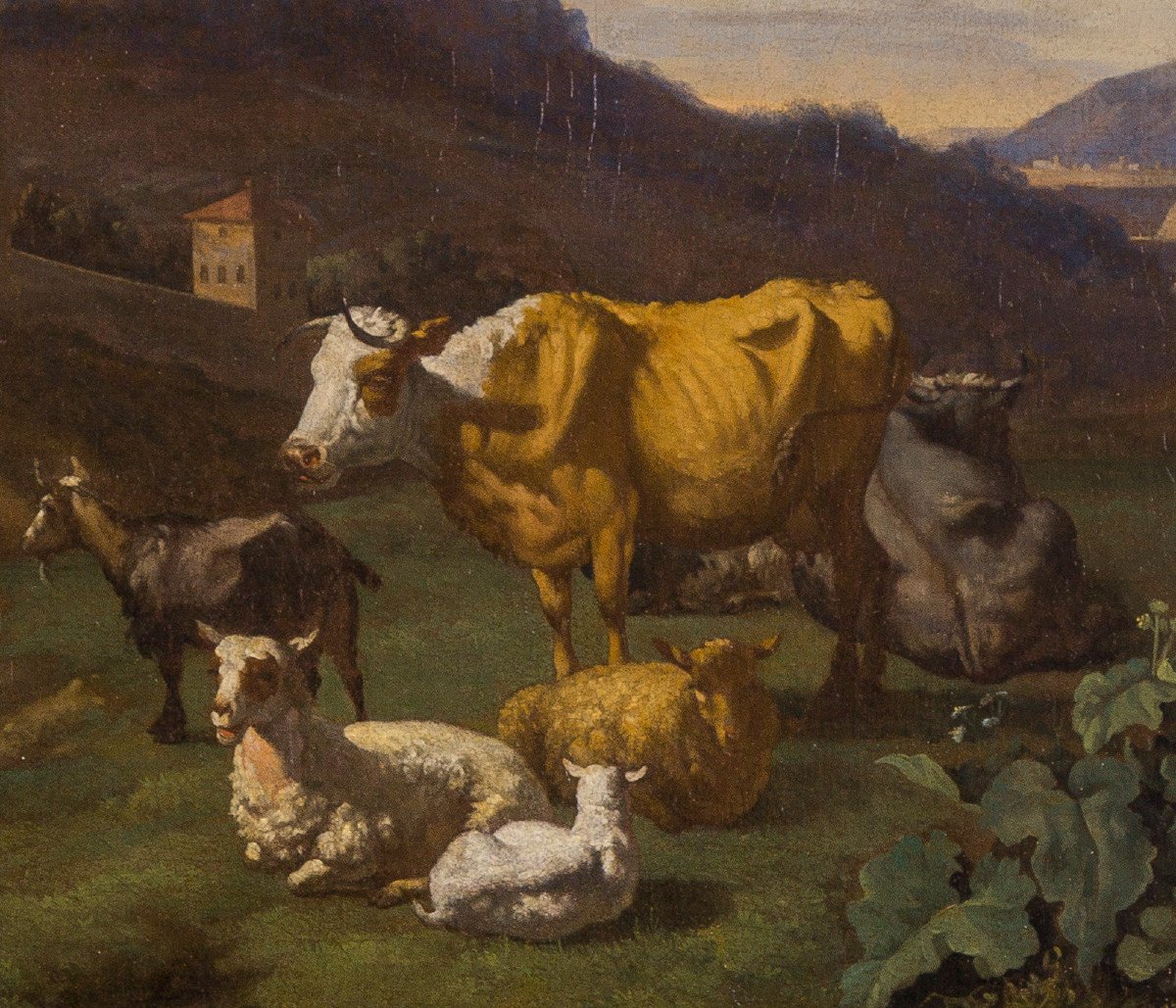 Peinture Ancien XVIIe Willem Romeyn (haarlem C. 1624 - C. 1694 Haarlem) Paysage à l'Italienne-photo-3