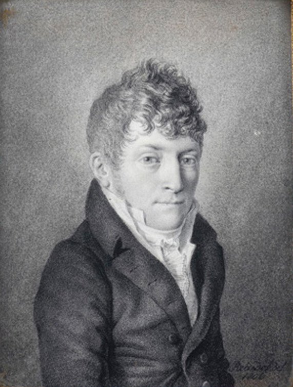 19th Century Drawing By Albert Christoph Reindel (1784-1853) Portrait Of A Young Man Dated 1806-photo-3