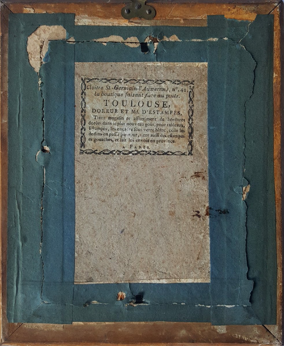 19th Century Drawing By Albert Christoph Reindel (1784-1853) Portrait Of A Young Man Dated 1806-photo-2