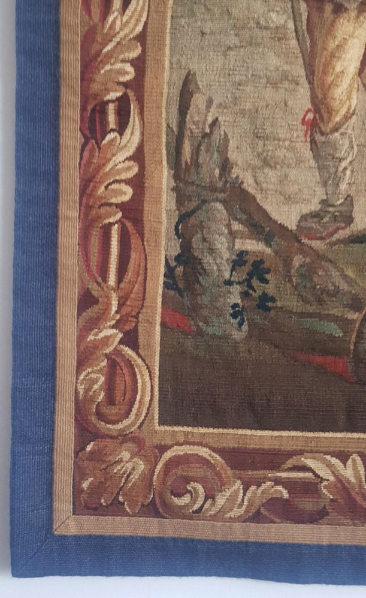 18th Century “picture” Tapestry After David Teniers 86 X 72 Cm-photo-5