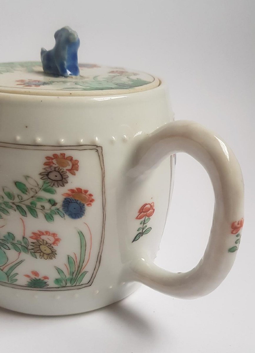Théière En Porcelaine Chinoise Famille Verte Kangxi c.1700 Du 18e Siècle  -photo-4