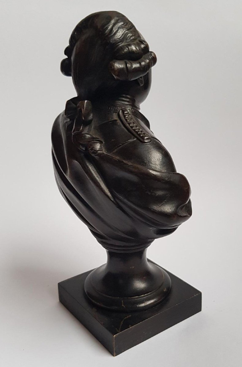 Bronze Bust Of King Louis XVI, Late 18th Or Early 19th Century, Height 21.5 Cm-photo-3