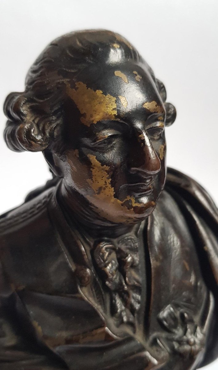 Bronze Bust Of King Louis XVI, Late 18th Or Early 19th Century, Height 21.5 Cm-photo-5