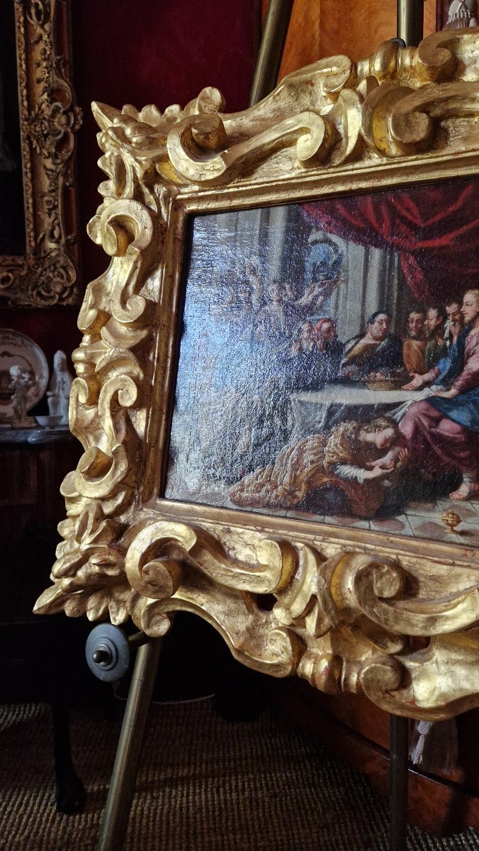 Peinture école Italienne Du XVIIIe Siècle - Marie-madeleine Lavant Les Pieds Du Christ -photo-4