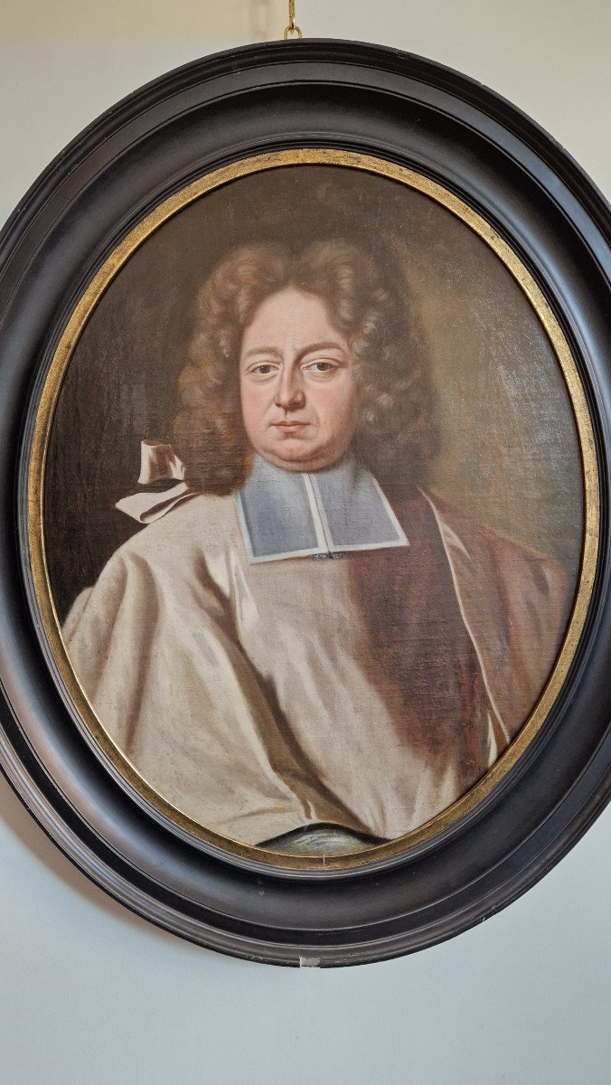 école Hollandaise Du XVIIIe Siècle - Portrait d'Un Gentilhomme, Herman Boerhaave?-photo-1