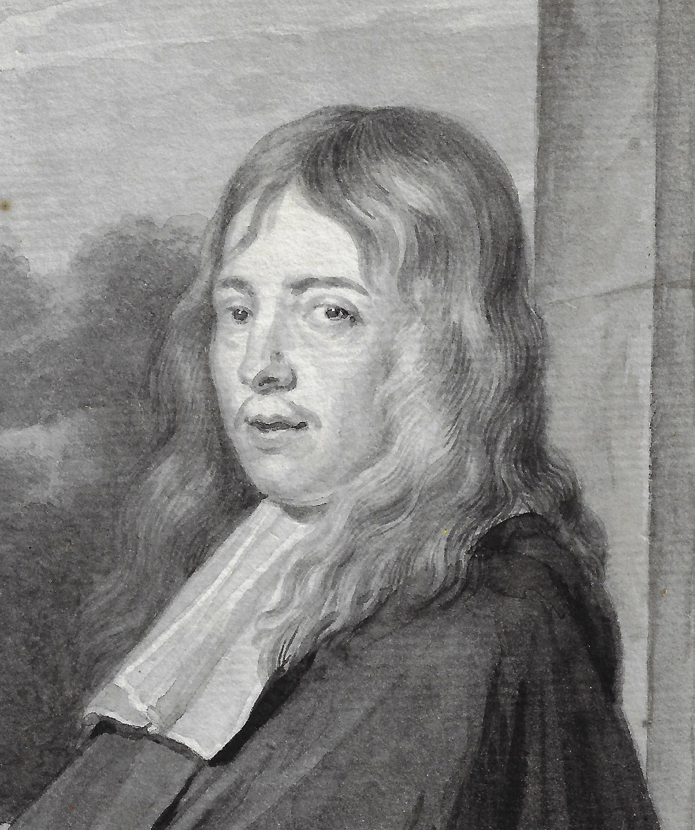 Aert Schouman (dordrecht 1710–1792) Portrait Of A Man After Van Mieris-photo-3