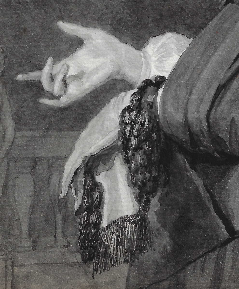 Aert Schouman (dordrecht 1710–1792) Portrait Of A Man After Van Mieris-photo-4