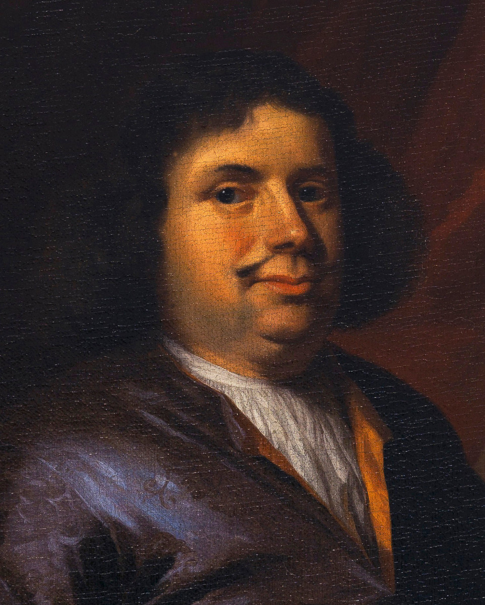   Arnold Boonen (Dordrecht 1669 –1729)  Portraits d'un gentilhomme et dame-photo-3