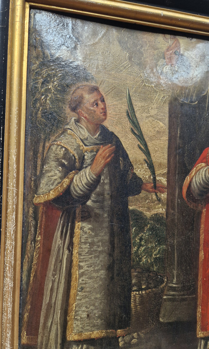 Paire de tableaux du XVIIe siècleercle de Juan Ribalta (Valence 1597-1628) Quatre Saints-photo-4