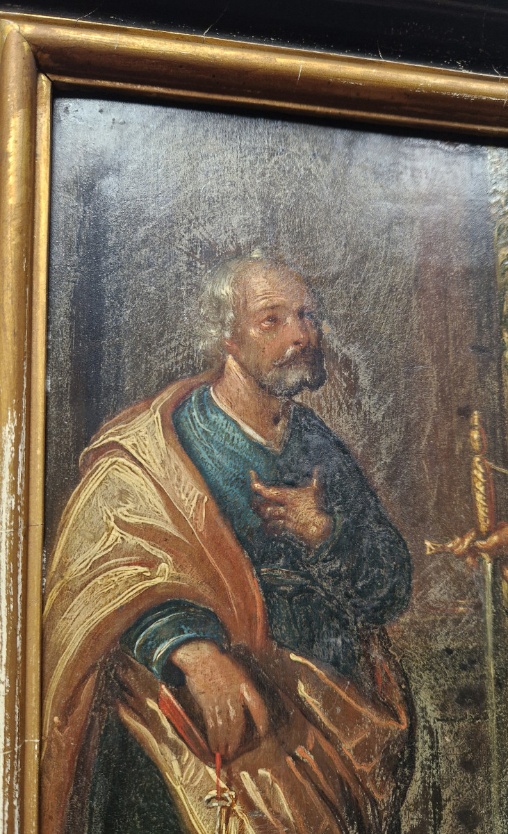Paire de tableaux du XVIIe siècleercle de Juan Ribalta (Valence 1597-1628) Quatre Saints-photo-7