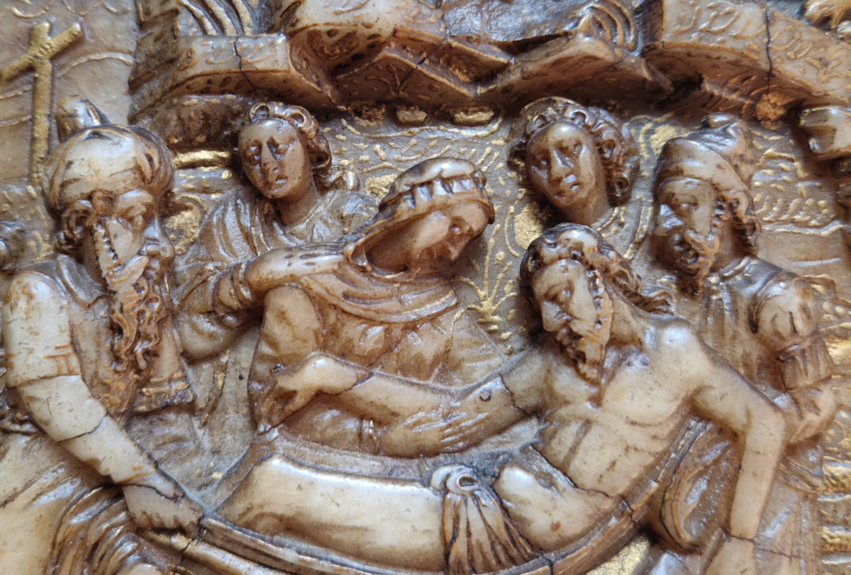 Paire de reliefs en albâtre de Malines par Rombout Tissenaken (1540–1614)-photo-1