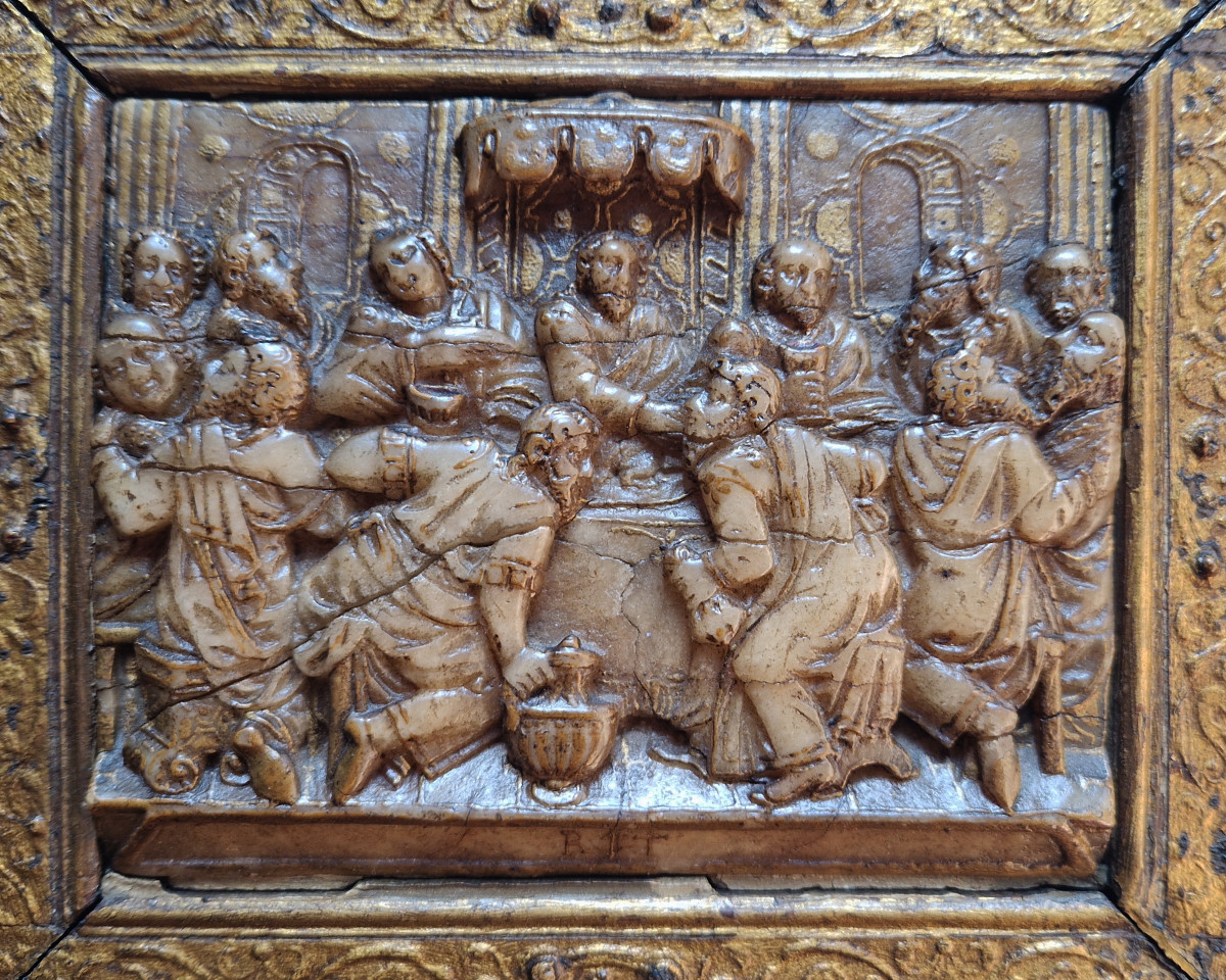 Paire de reliefs en albâtre de Malines par Rombout Tissenaken (1540–1614)-photo-5