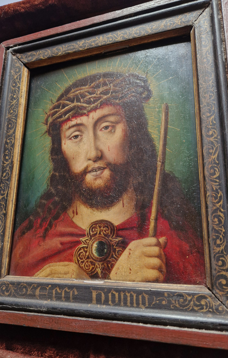 École flamande du XVIe siècle  Ecce Homo Suiveur d'Albrecht Bouts-photo-3