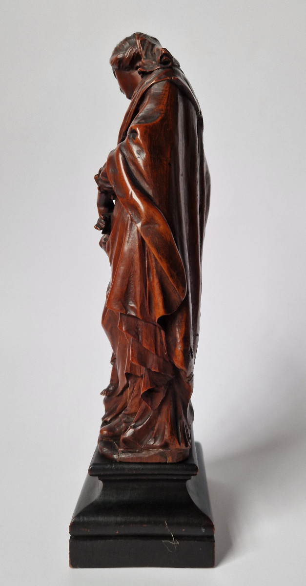 Flemish 17th-c Sculpture By Nicolaes Van Der Veken (malines 1637–1704) Virgin And Child -photo-3