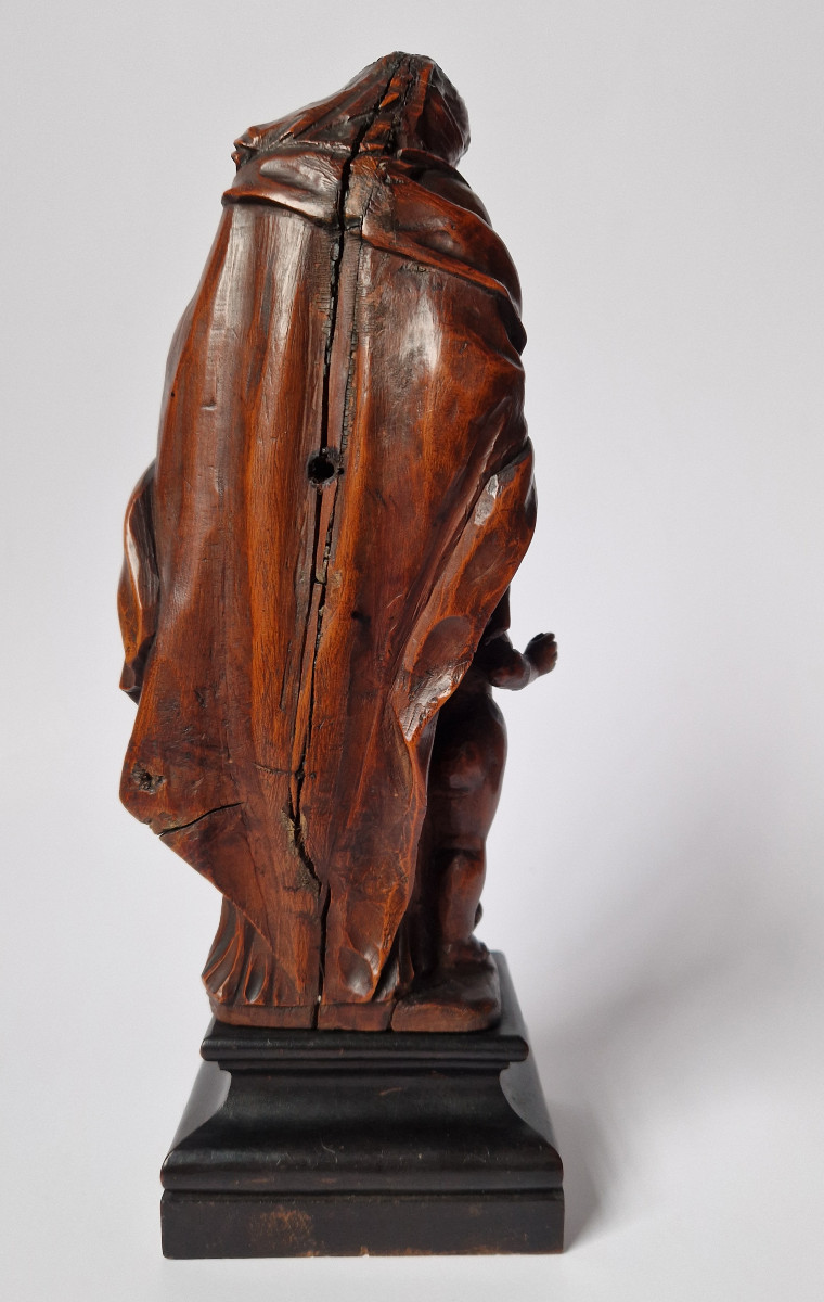 Flemish 17th-c Sculpture By Nicolaes Van Der Veken (malines 1637–1704) Virgin And Child -photo-4