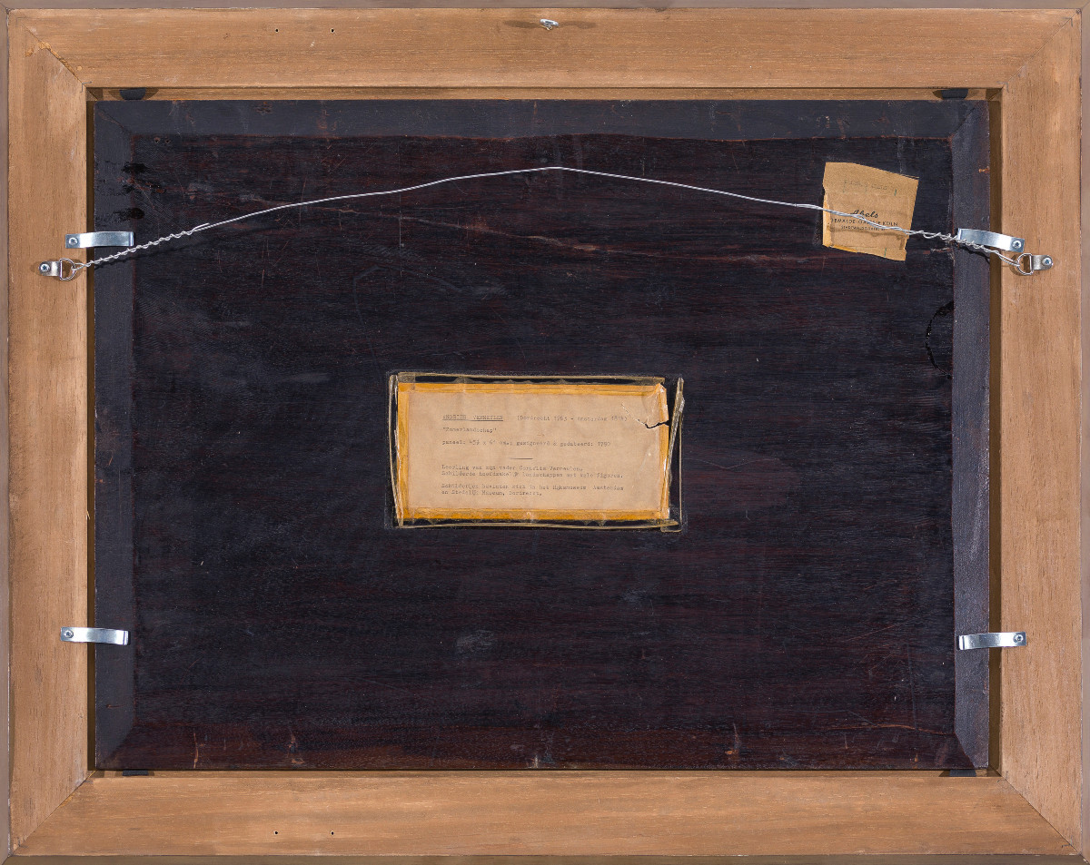 Tableau ancien XVIIIe par Andries Vermeulen (Dordrecht 1763–1814) Paysage daté 1790-photo-5