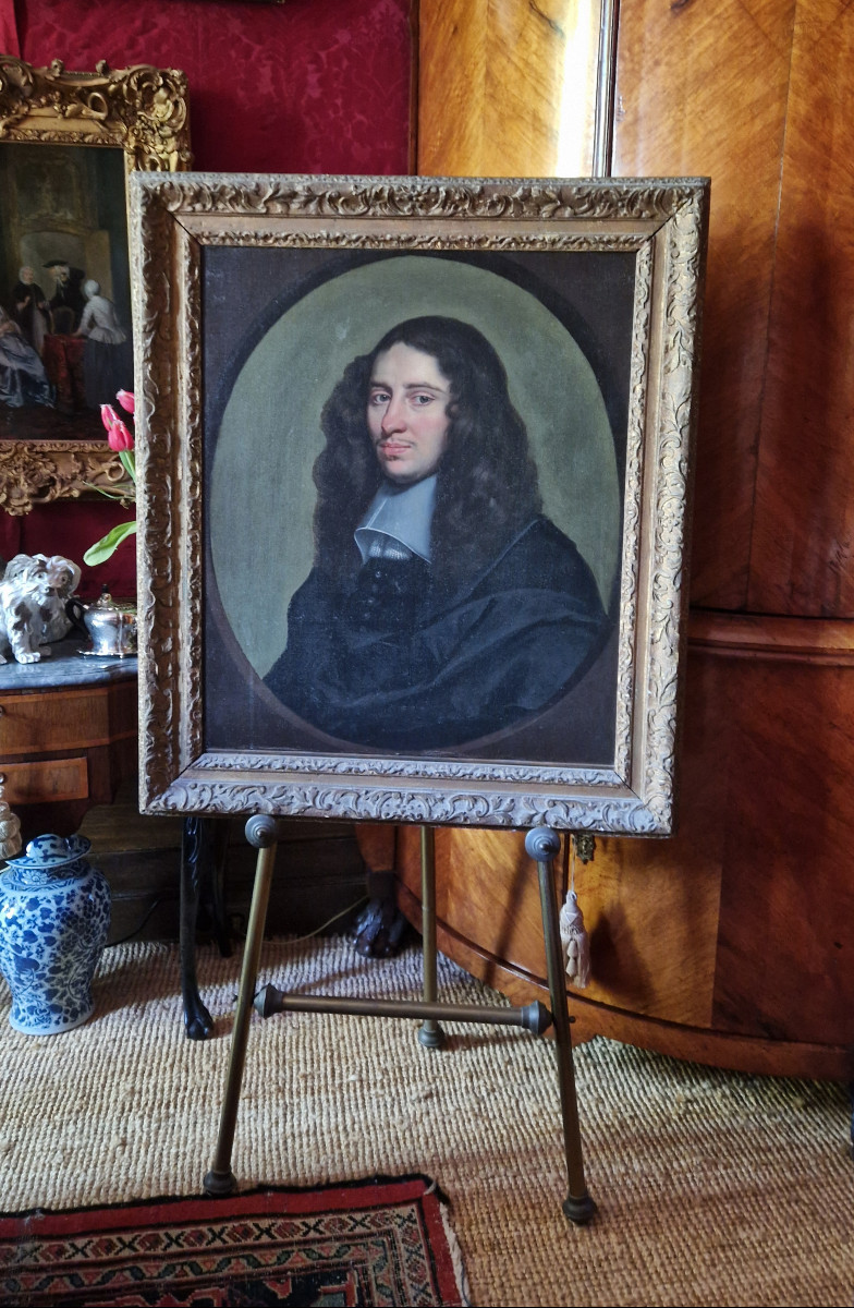 Tableau ancien XVIIe Jan Jansz Westerbaen (La Haye vers 1600/02–1686) Portrait d'un gentilhomme-photo-1