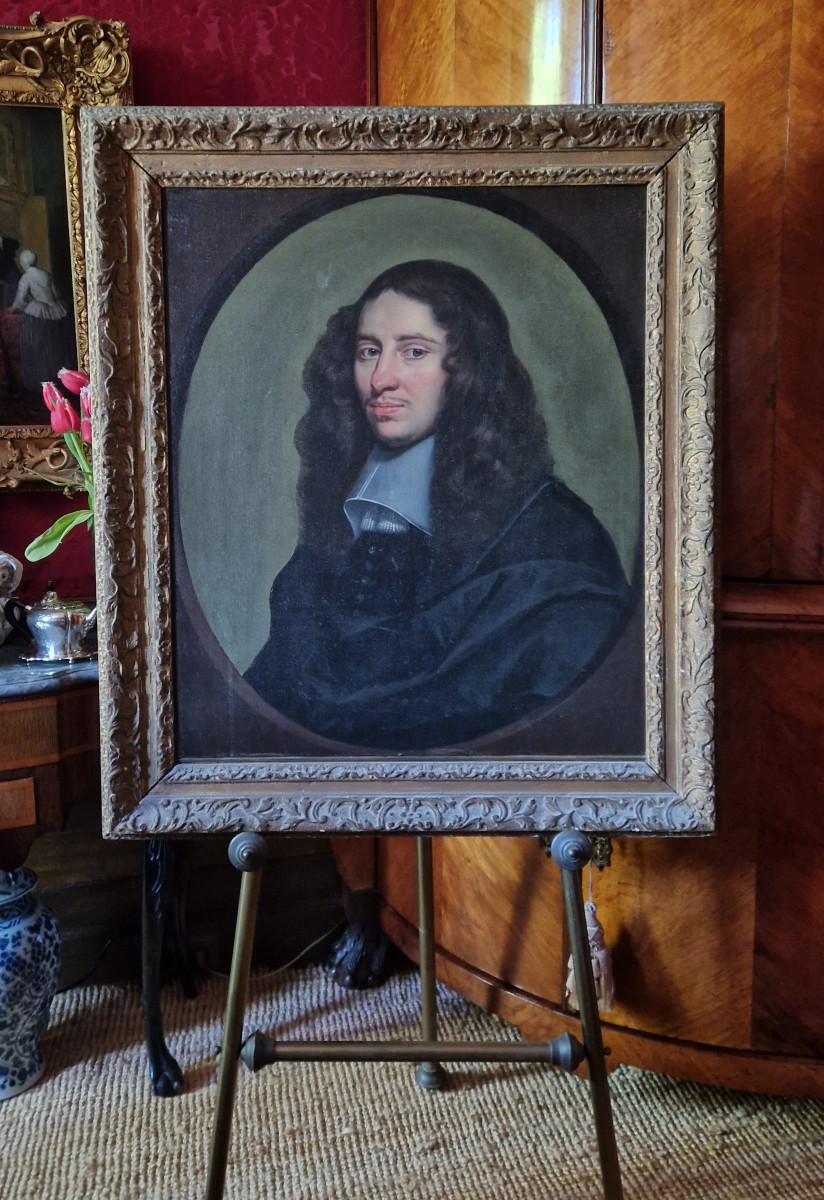 Tableau ancien XVIIe Jan Jansz Westerbaen (La Haye vers 1600/02–1686) Portrait d'un gentilhomme-photo-2