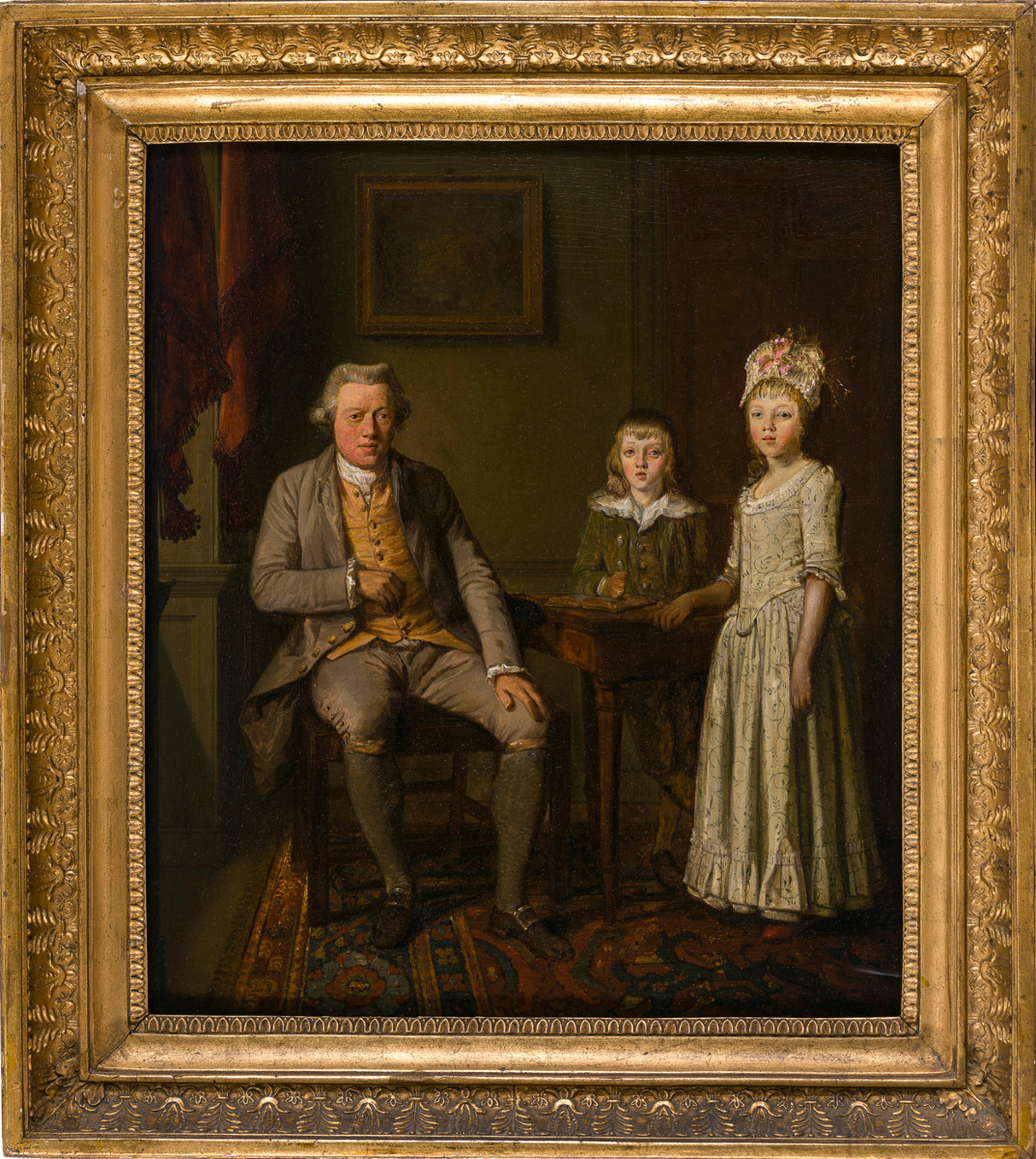 18th Century Old Master Painting English School, Circa 1775 - Conversation Piece