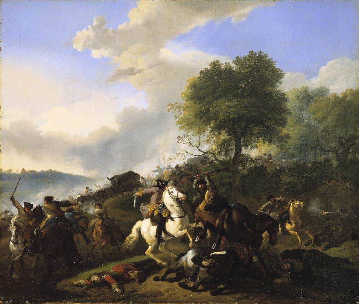 Dessin ancien hollandais XVIIe par Jan van Huchtenburg (1647–1733)  Feuille d'études de cheval -photo-6