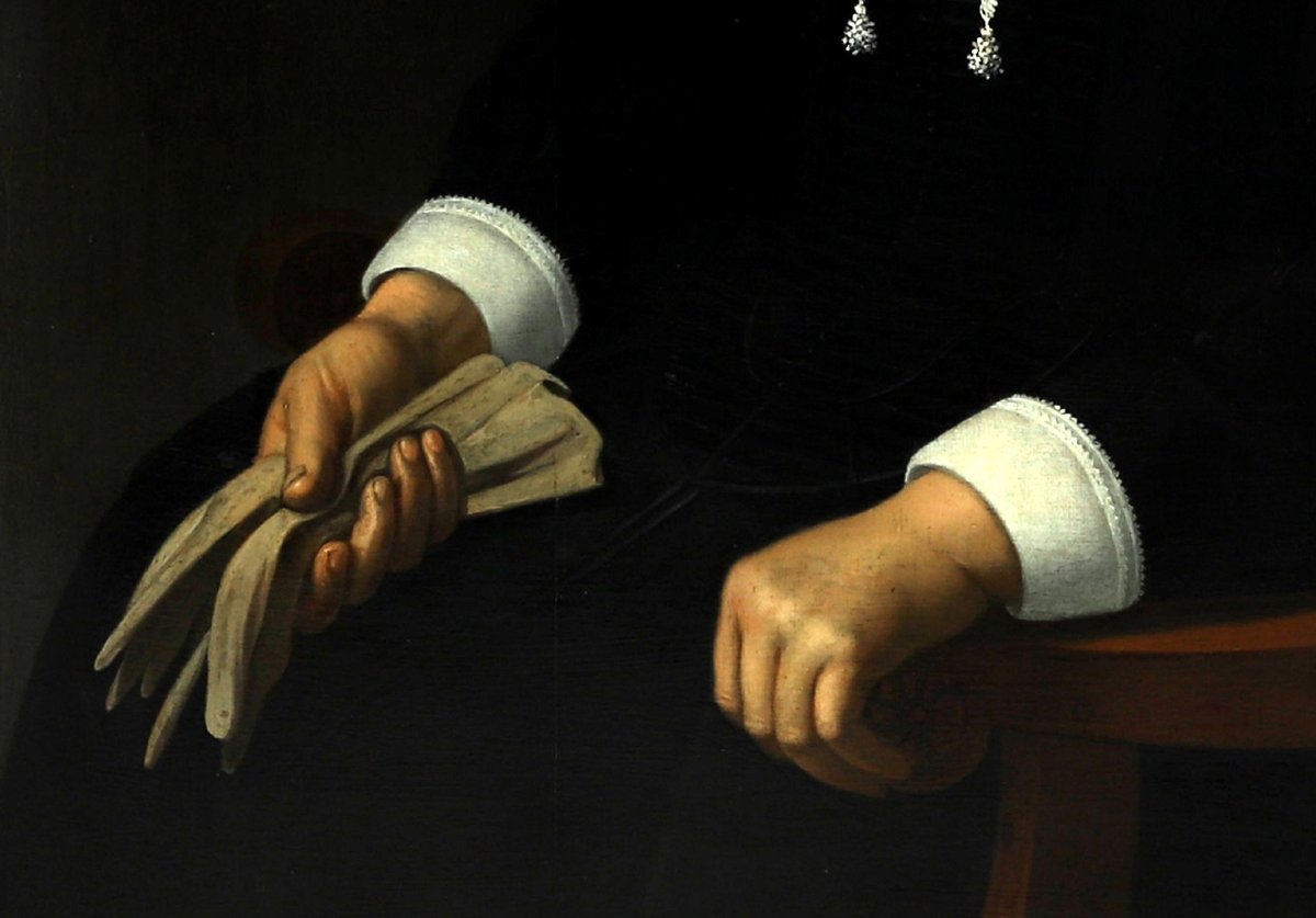 17th C Old Master Painting By Cornelis De Man (delft 1621-1706) Portrait Of A Lady - Dated 1659-photo-4