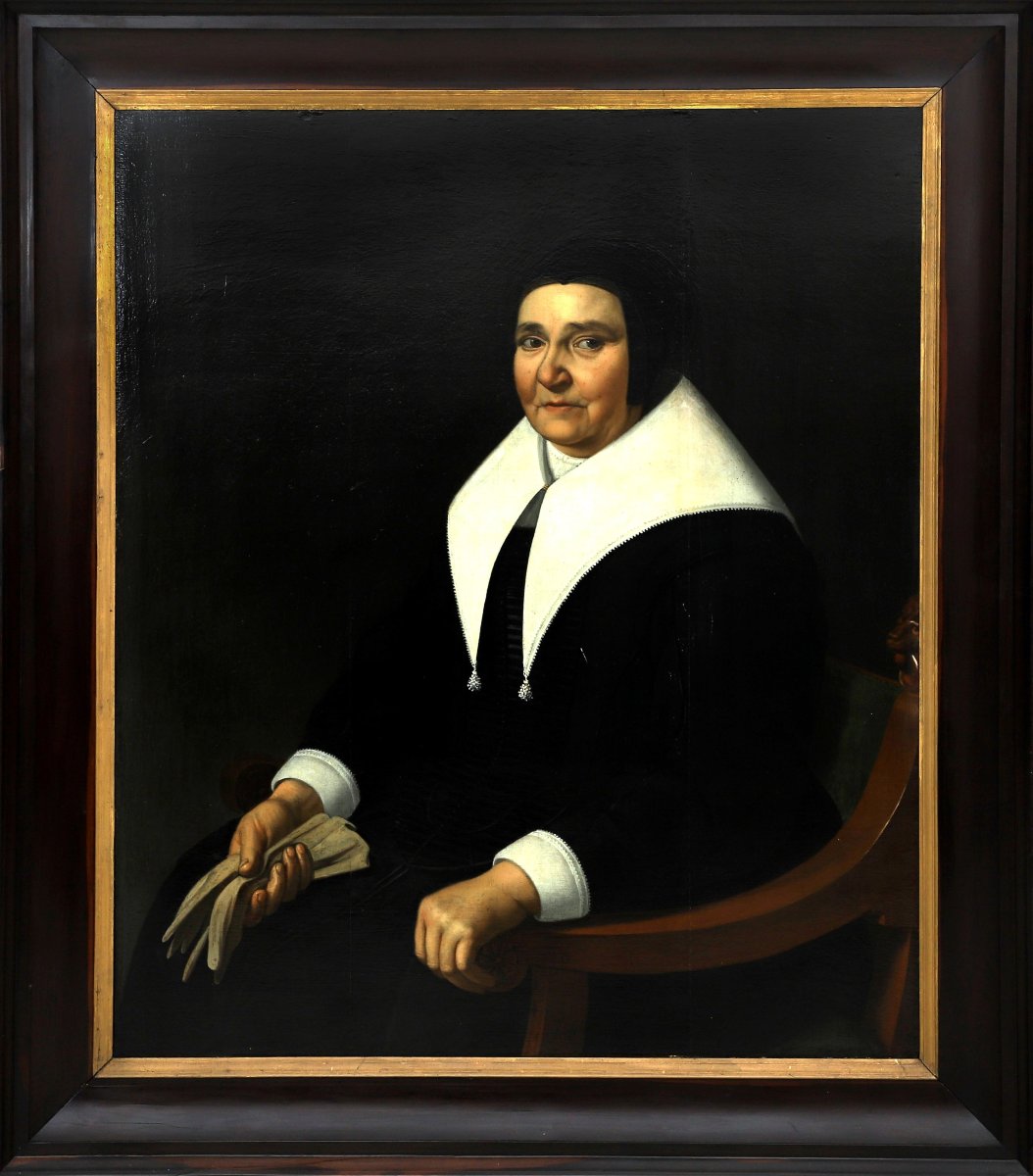 17th C Old Master Painting By Cornelis De Man (delft 1621-1706) Portrait Of A Lady - Dated 1659