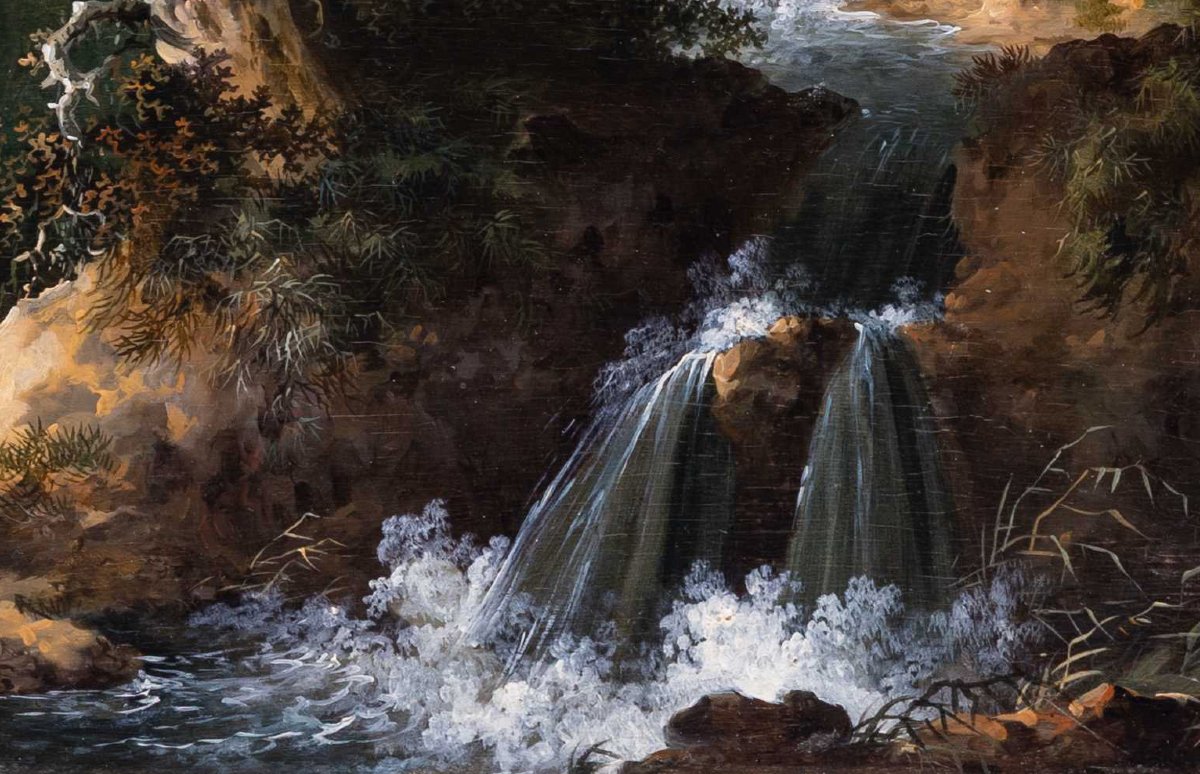 Tableau ancien XVIIIe par Andries Vermeulen (Dordrecht 1763–1814)  Paysage-photo-2