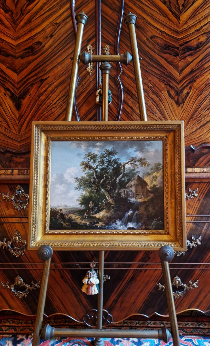 Tableau ancien XVIIIe par Andries Vermeulen (Dordrecht 1763–1814)  Paysage-photo-5