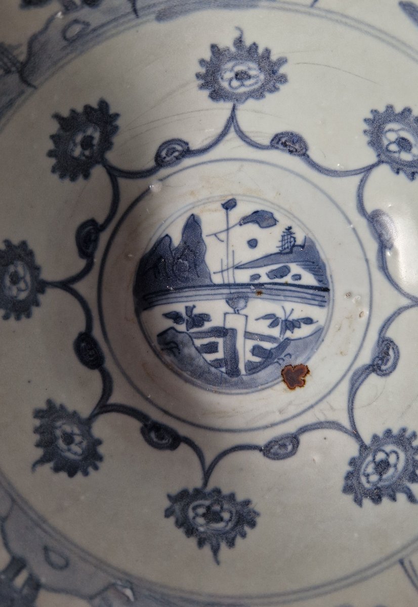 Paire de bols en porcelaine bleue et blanche de Chine provenant du Hatcher Cargo c.1643-photo-1
