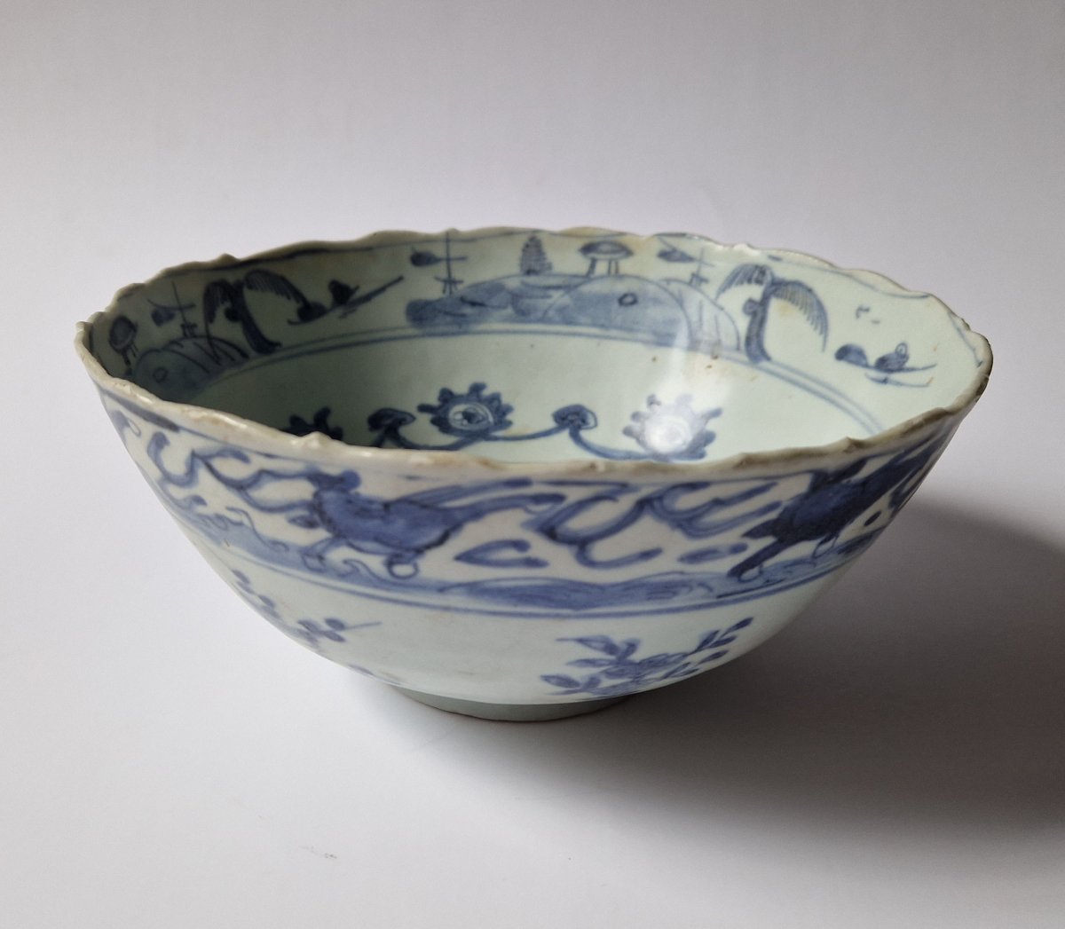 Paire de bols en porcelaine bleue et blanche de Chine provenant du Hatcher Cargo c.1643-photo-3