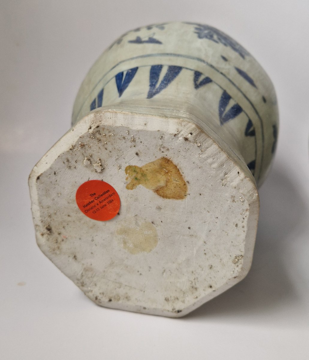 A Pair of Chinese Blue and White Porcelain Jars from the Hatcher Cargo c.1643 -photo-6