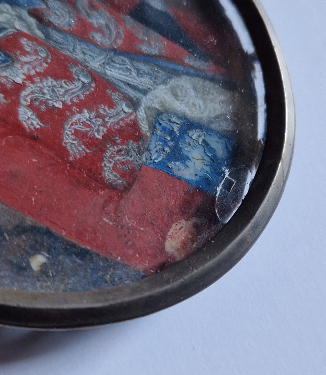 Portrait en miniature d'officier militaire, vers 1760, probablement allemande  -photo-5