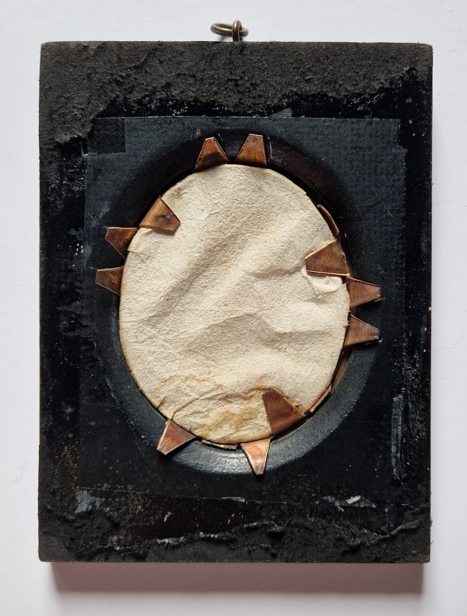 École anglaise, vers 1790 Portrait en miniature d'un gentilhomme -photo-5