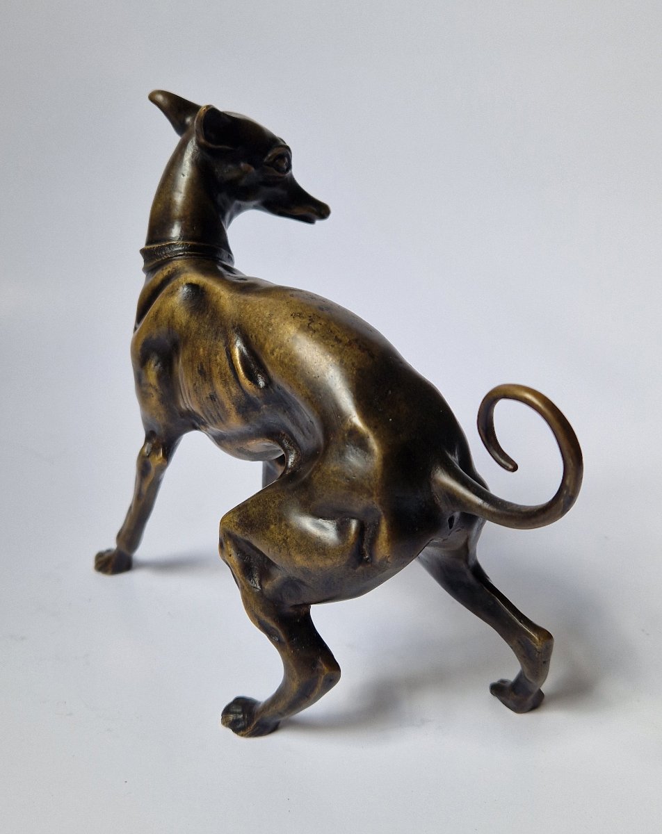 « Animalier » XIXe bronze d'un chien par Pierre-Jules Mêne (1810-1879)  -photo-1