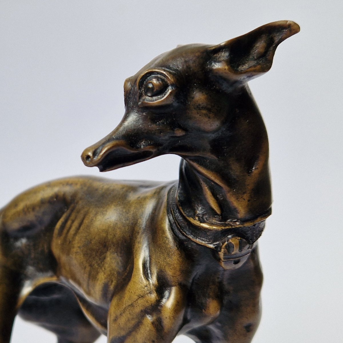 « Animalier » XIXe bronze d'un chien par Pierre-Jules Mêne (1810-1879)  -photo-5